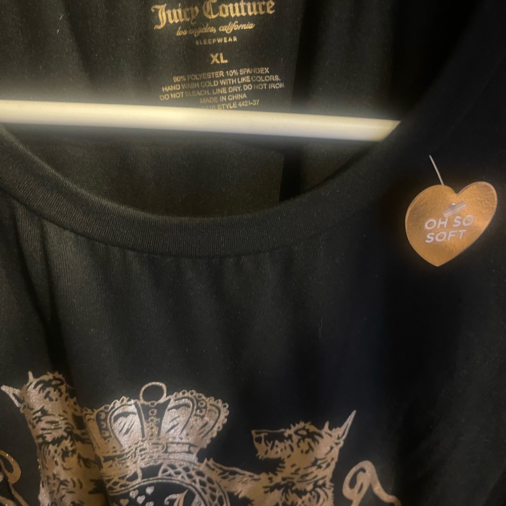 Juicy Couture Shirt Black NWT - Picture 3 of 3